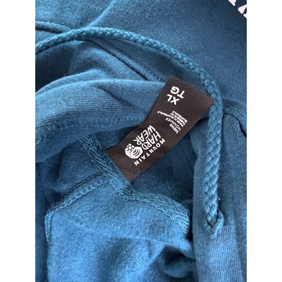 Mountain Hardwear Men’s Mighty Five Pullover Hoody Caspian XL Blue Cotton Blend - Picture 7 of 9